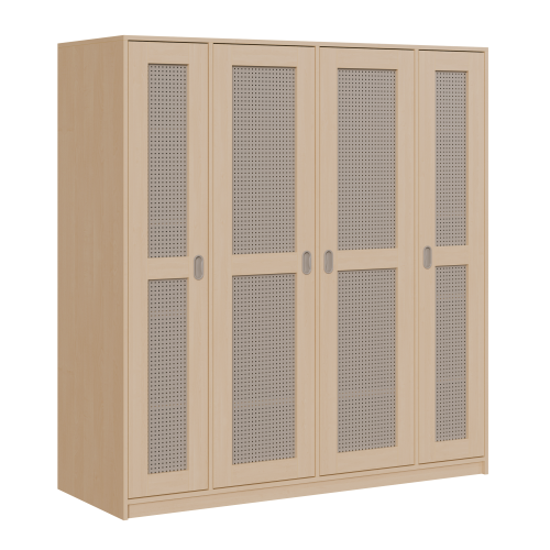 Liegepolsterschrank für 130-150 cm lange Polster, mit Fächern