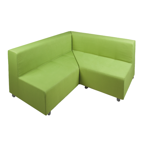 Sofa mit Lehne, Stoffbezug, Sitzhöhe 39 cm