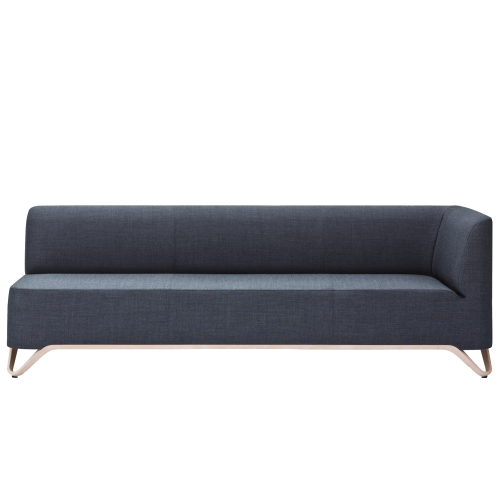 BOXIT 3er-Sofa, mit Armlehne, Gestell: schwarz