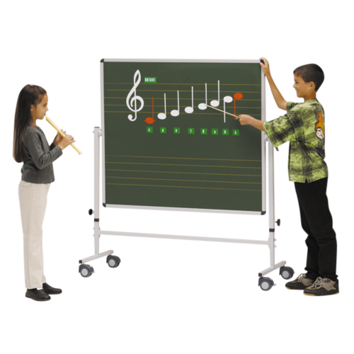 Notentafel mit Notenlineatur LIN 12 auf 4 Rollen