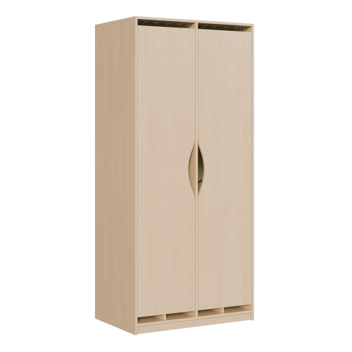 Liegepolsterschrank für 130-150 cm lange Polster, mit Fächern